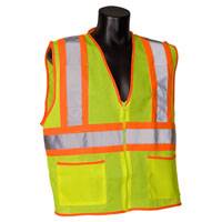 CLASS 2 VEST W/ 2 TONE STRIPES
